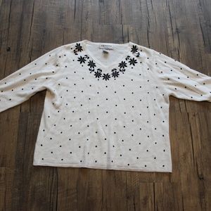 CD Petites White Top Medium